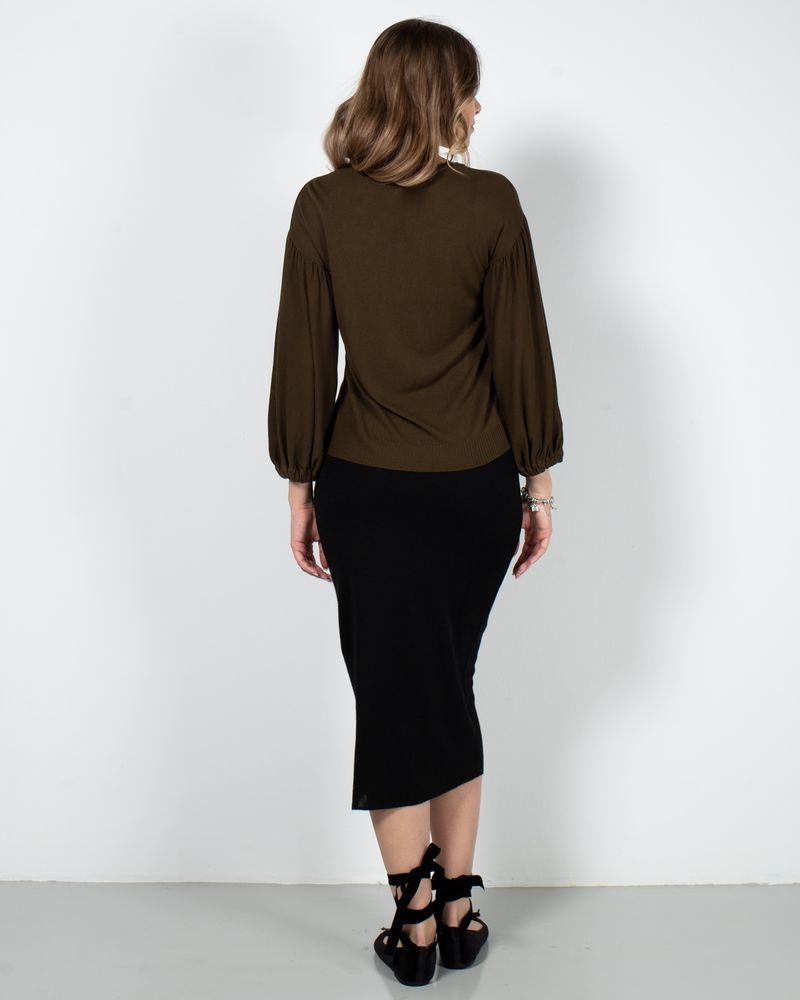 Bluza-tricotata-fin-cu-maneci-bufante-23DOV01030