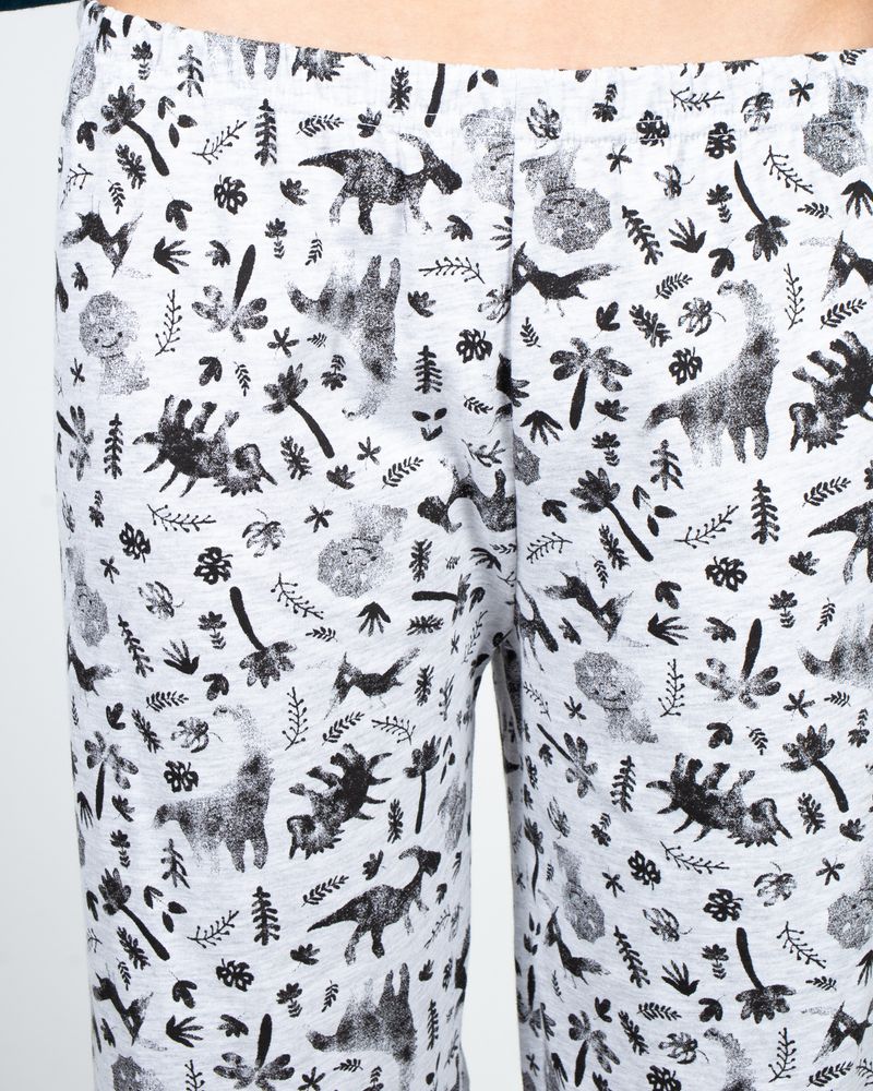 Pantaloni-de-pijama-din-bumbac-cu-imprimeu-si-talie-elastica-23MUR12012