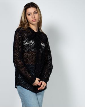 Bluza din dantela cu nasturi 23KOS18004