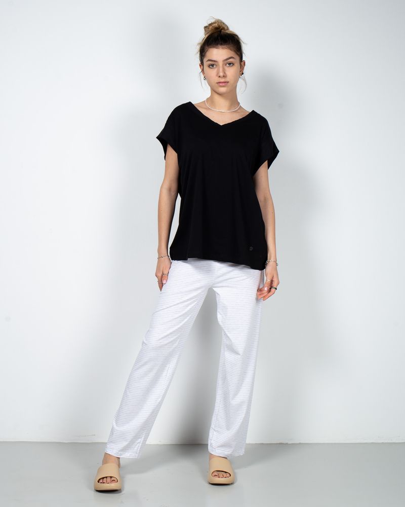 Pantaloni-de-pijama-din-bumbac-cu-dungi-si-talie-elastica-23MUR12004