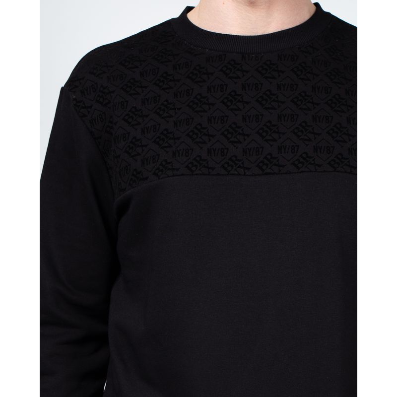 Bluza-uni-cu-maneca-lunga-si-mansete-elastice-23KOS02008