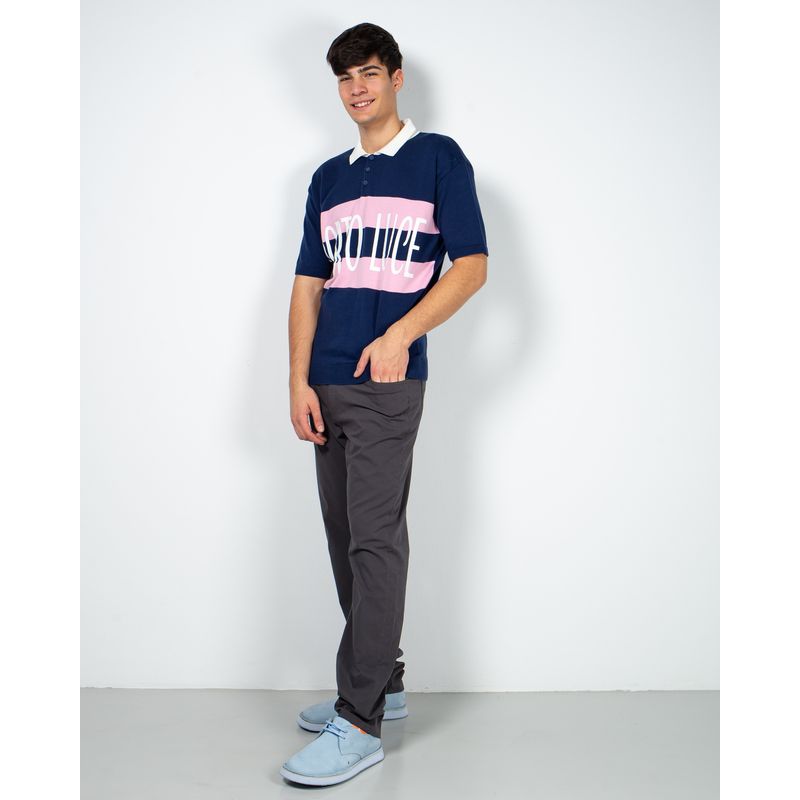 Bluza-tricotata-fin-cu-nasturi-la-baza-gatului-si-maneca-scurta-23KOS35007