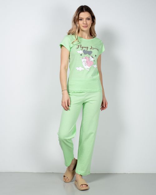 Pijamale din bumbac cu imprimeu 23MUR01004