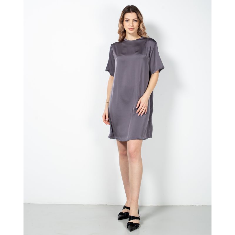 Rochie-uni-cu-maneca-scurta-23LGD01017