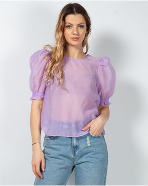 Bluza subtire cu maneci bufante 23LGD01027