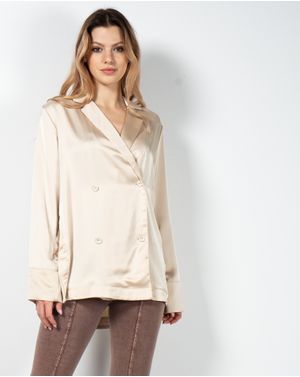 Bluza cu nasturi si fante laterale 23LGD01036