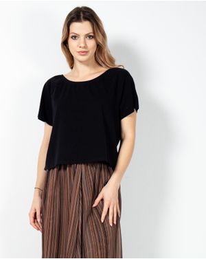 Tricou crop din bumbac N200823001