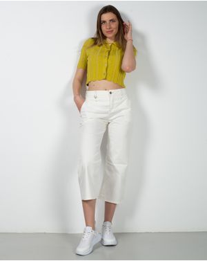 Jeans din bumbac cu talie medie 23KOS80015