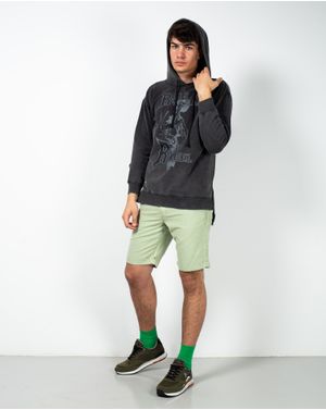 Pantaloni scurti din bumbac cu fermoar metalic si buzunare 23KOS81036