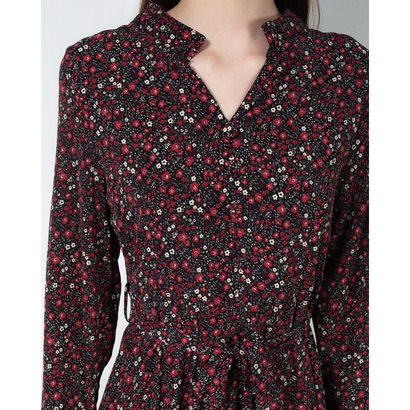 Rochie-lunga-DOCA-cu-nasturi-aplicati-si-fermoar-lateral-39194001