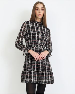 Rochie scurta DOCA cu nasturi si elastic in talie