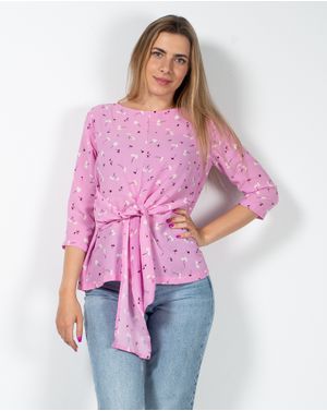 Bluza cu maneca trei sferturi si imprimeu 23MAY03039