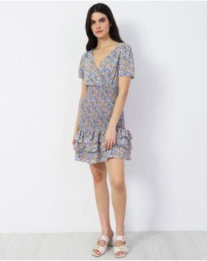 Rochie scurta DOCA cu decolteu si maneca scurta 39318001