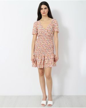 Rochie DOCA cu imprimeu floral si maneca scurta 39319001