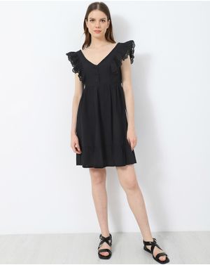 Rochie DOCA din bumbac cu nasturi si fara maneci 39230001