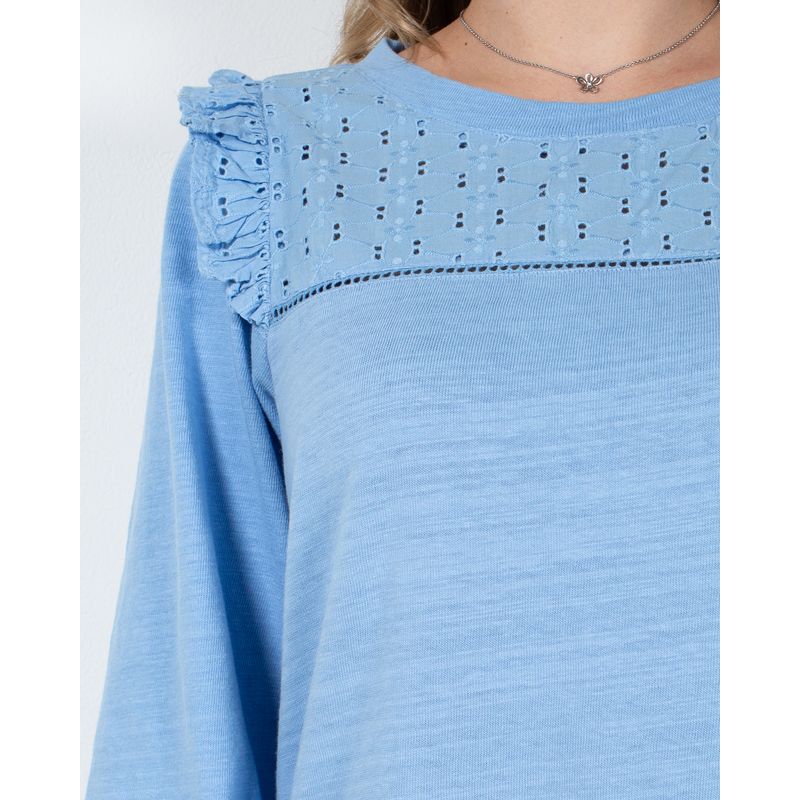 Bluza-uni-din-bumbac-cu-model-perforat-N230342021