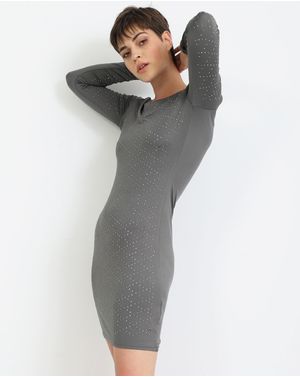 Rochie DOCA cu maneci lungi si aplicatii 39172001