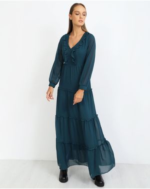 Rochie lunga DOCA cu volane 39182001
