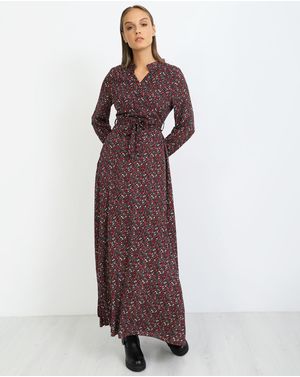 Rochie lunga DOCA cu nasturi aplicati si fermoar lateral 39194001