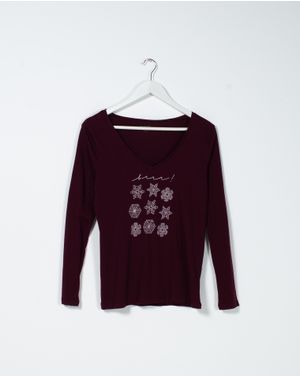 Bluza din bumbac cu maneca lunga N200601044