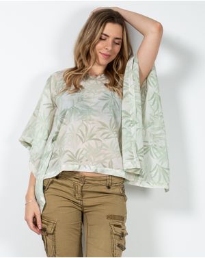Bluza cu maneci tip fluture N230529006