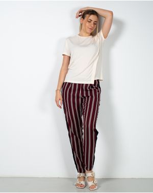 Pantaloni casual cu dungi 1941101111