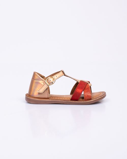 Sandale din piele naturala cu catarama pentru fete N230447002
