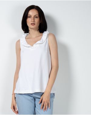 Bluza uni din bumbac fara maneci N230434019