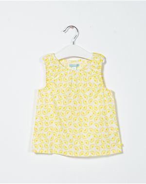 Bluza subtire din bumbac fara maneci pentru fete 23MAY03086