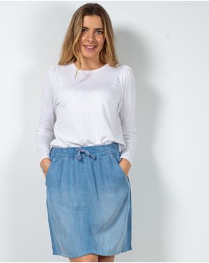 Bluza uni din bumbac cu maneca lunga N230733008