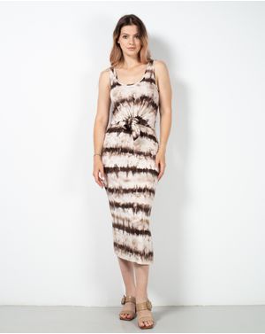 Rochie cu imprimeu tie dye si nod 23PRX02002