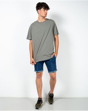 Pantaloni scurti slim fit din denim 23ALNE2001