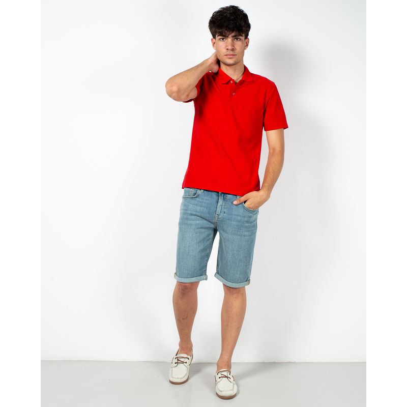 Tricou-din-bumbac-cu-nasturi-si-maneca-scurta-N230335004