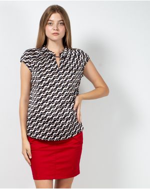 Bluza subtire cu imprimeu si maneca scurta 23ITT49001