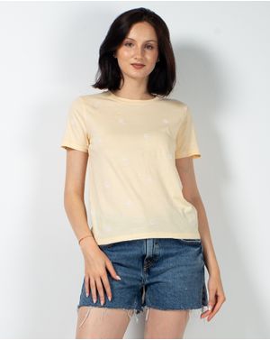 Tricou din bumbac cu maneca scurta si guler rotund N230249008