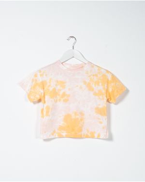 Tricou din bumbac cu efect Tie-Dye pentru fete 22SPO04003