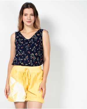 Bluza fara maneci cu imprimeu floral 23ITT76023