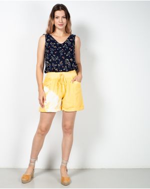 Pantaloni scurti din bumbac cu efect tie dye N230803008