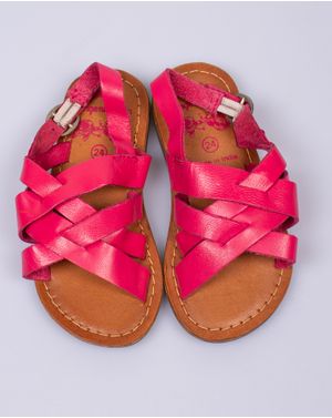 Sandale din piele naturala cu talpa joasa pentru fete N230603008