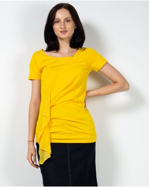 Bluza asimetrica cu maneca scurta 23KOSF1009