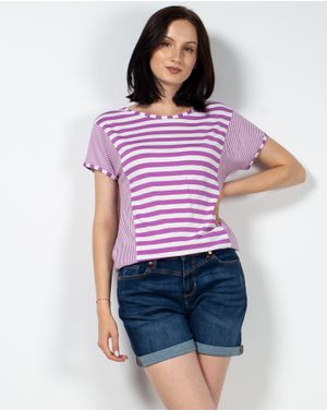 Tricou lung cu dungi 23KOSF1069
