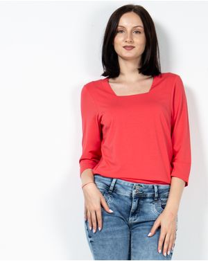 Bluza uni cu maneca trei sferturi 23KOSF1071