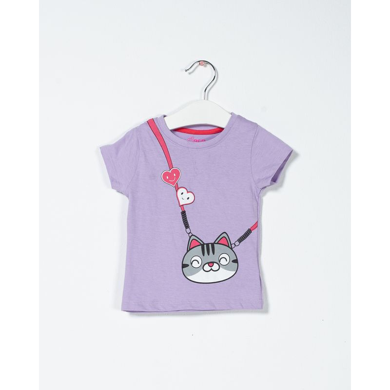 Tricou-din-bumbac-cu-maneca-scurta-si-imprimeu-pentru-fete-N230441001