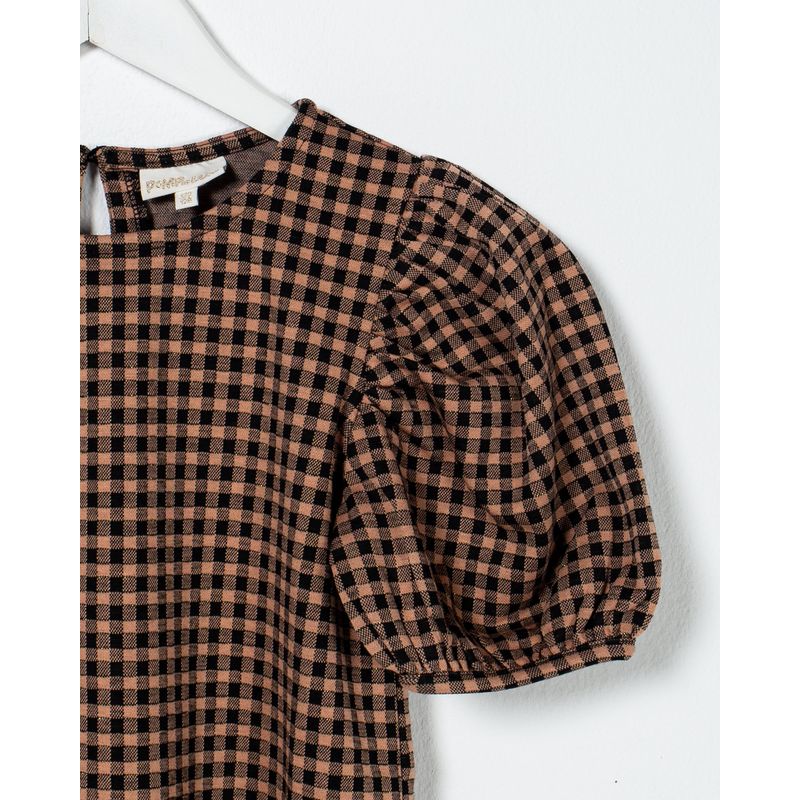 Bluza-in-carouri-cu-maneci-bufante-pentru-fete-23ITT63042