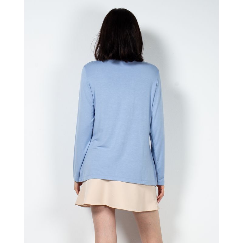 Bluza-uni-cu-guler-inalt-si-maneca-lunga-23KOSF1044
