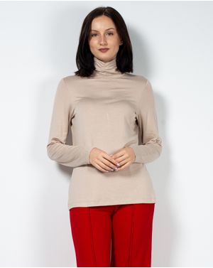 Bluza cu guler inalt si maneca lunga 23KOSF1061