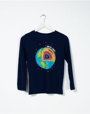 Bluza din bumbac cu imprimeu pentru baieti N230806012