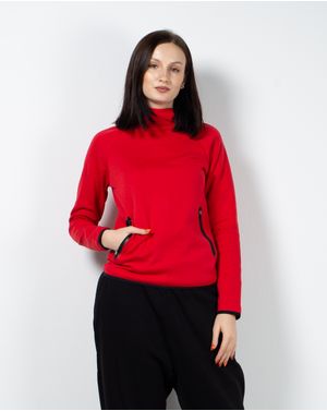 Bluza sport cu gluga si buzunare laterale 23LGD21006