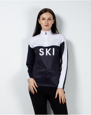 Bluza sport cu fermoar la baza gatului23OFF10008