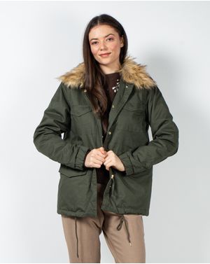 Jacheta din bumbac cu fermoar metalic si capse 23MAY15001